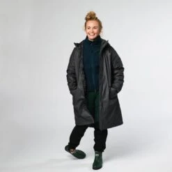 Gjemnes PU Pile Coat Wmn (Autumn 2021) -Urberg urberg gjemnes pu pile coat wmn autumn 2021 asphalt 2