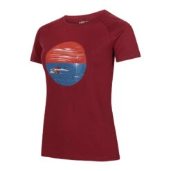Women's Merino T-Shirt -Urberg urberg women s merino t shirt cabernet 1